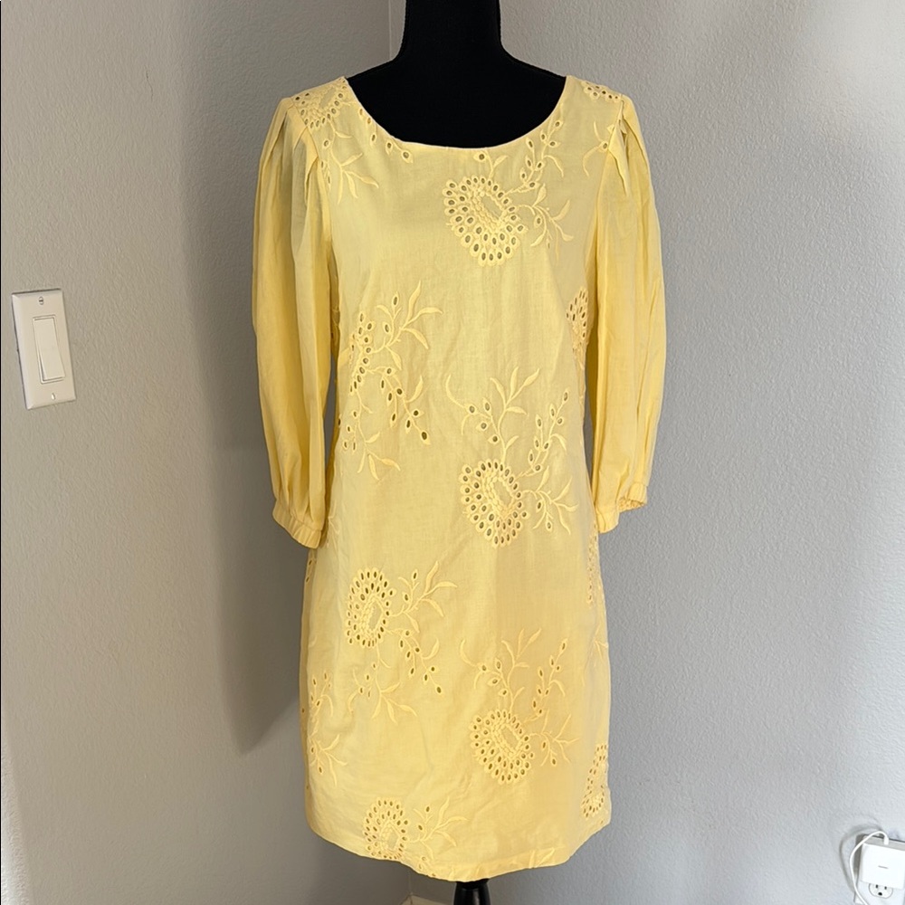 Yellow Embroidered Dress